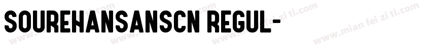 sourehansanscn regul字体转换